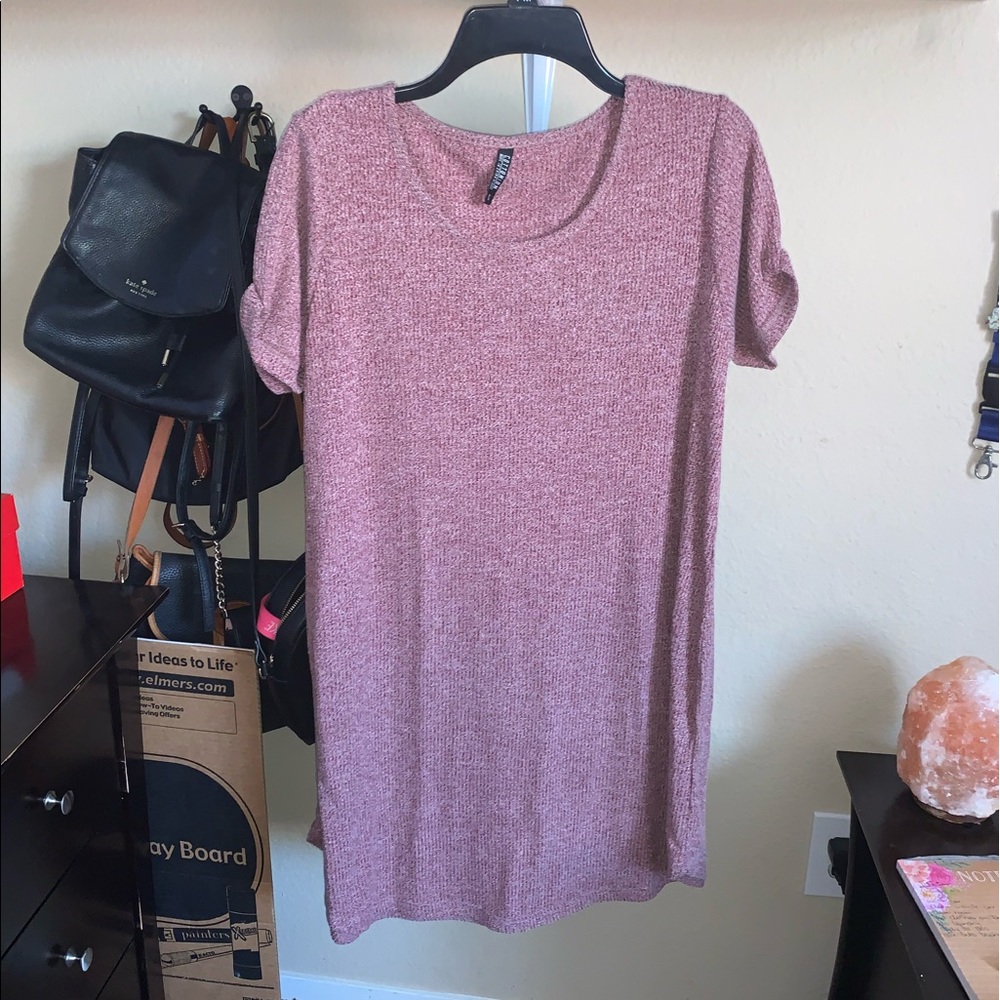 Cotton On Burgundy T-shirt Dress